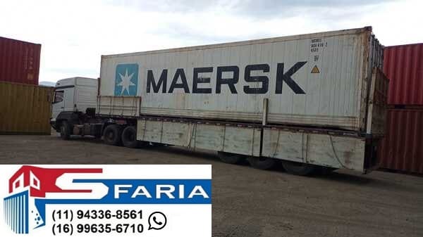 Venda de Container Marítimo 2 Transporte de container Marítimo sfaria container