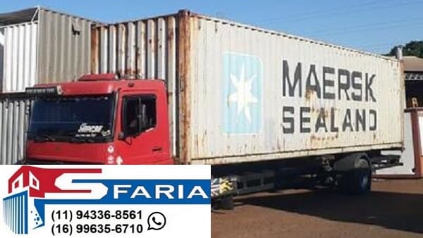 Venda de Container Marítimo 3 Transporte de container